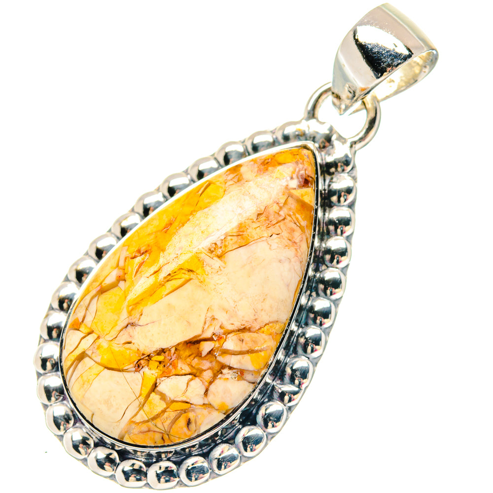 Moroccan Agate, Carnelian Pendants handcrafted by Ana Silver Co - PD19637 - Photo 2