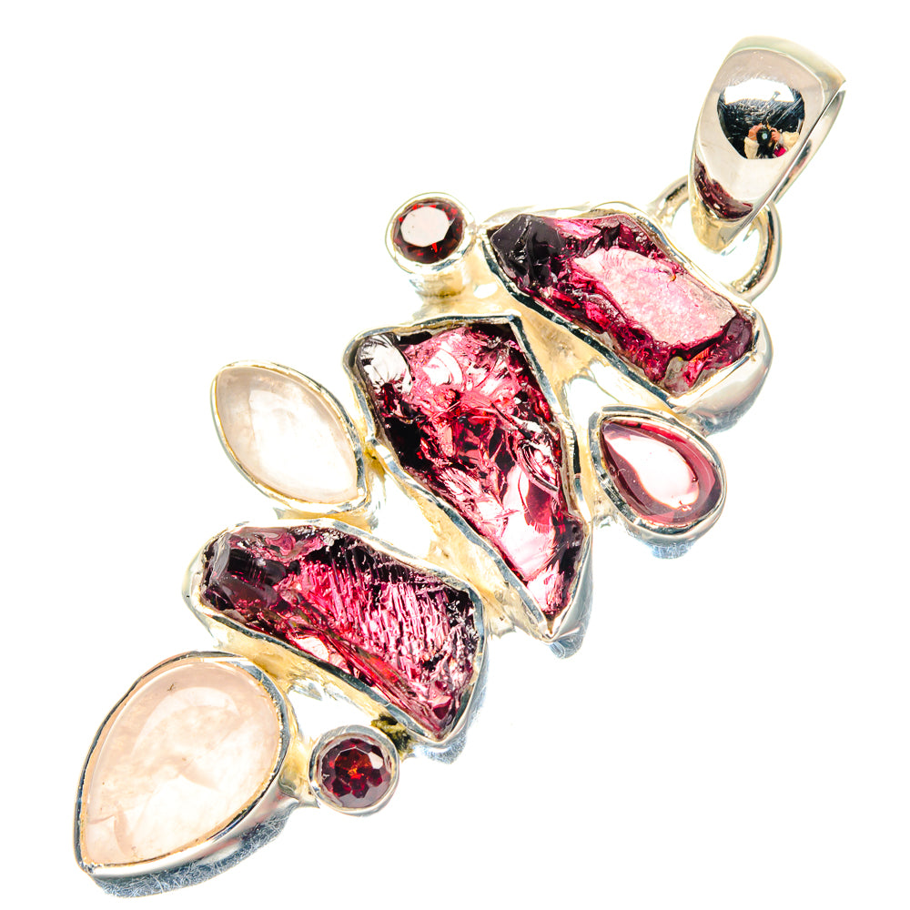 Rose Quartz Pendants handcrafted by Ana Silver Co - PD19680