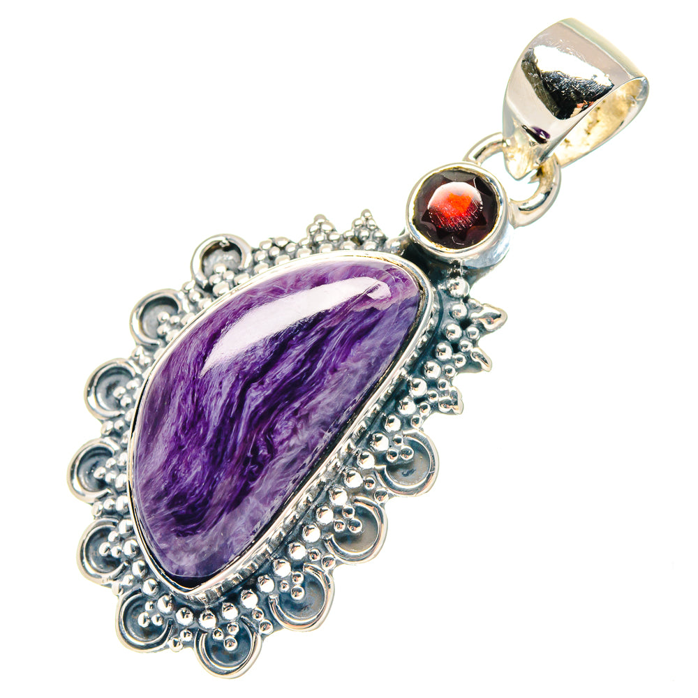 Charoite Pendants handcrafted by Ana Silver Co - PD19681