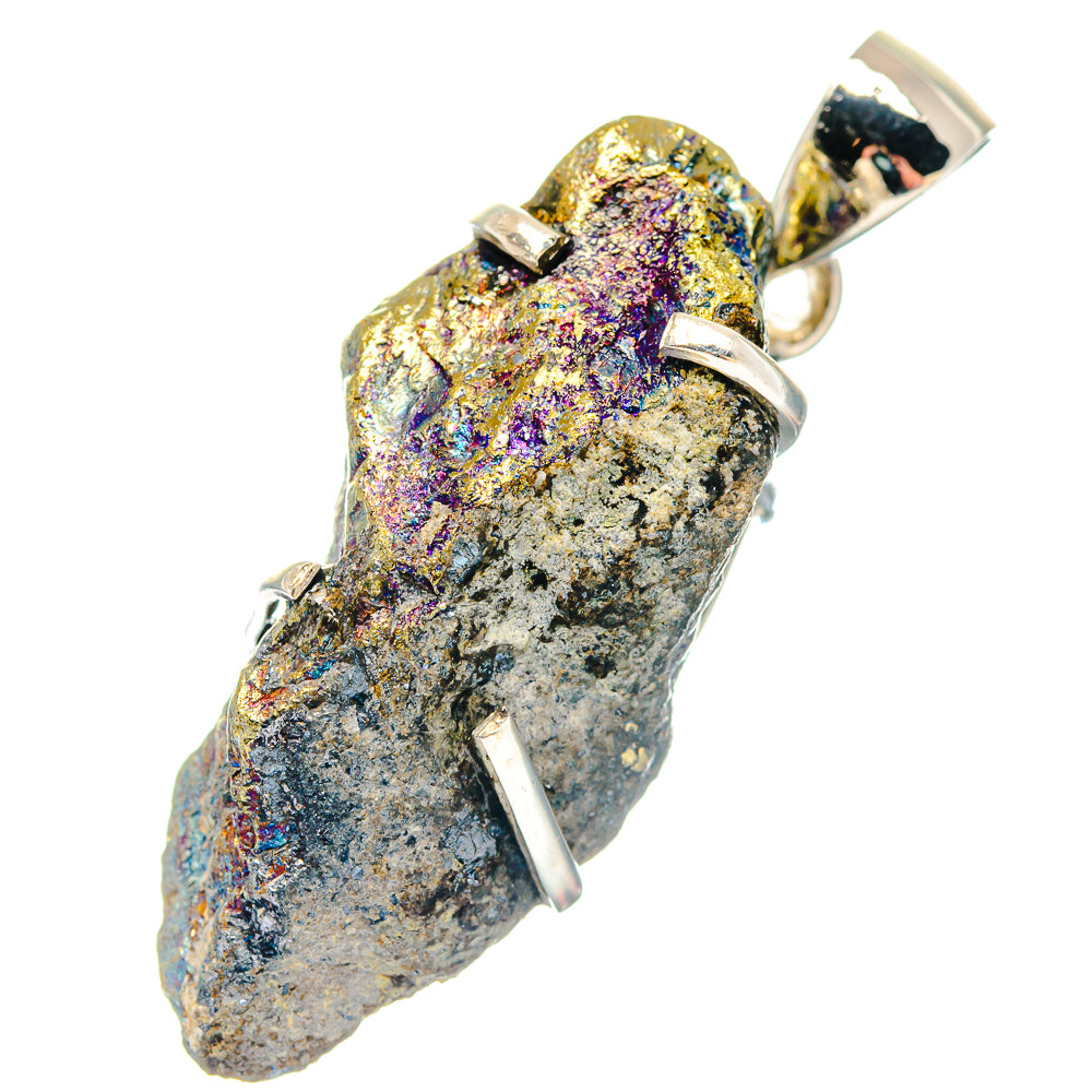 Spectro Pyrite Druzy Pendants handcrafted by Ana Silver Co - PD19684 - Photo 2