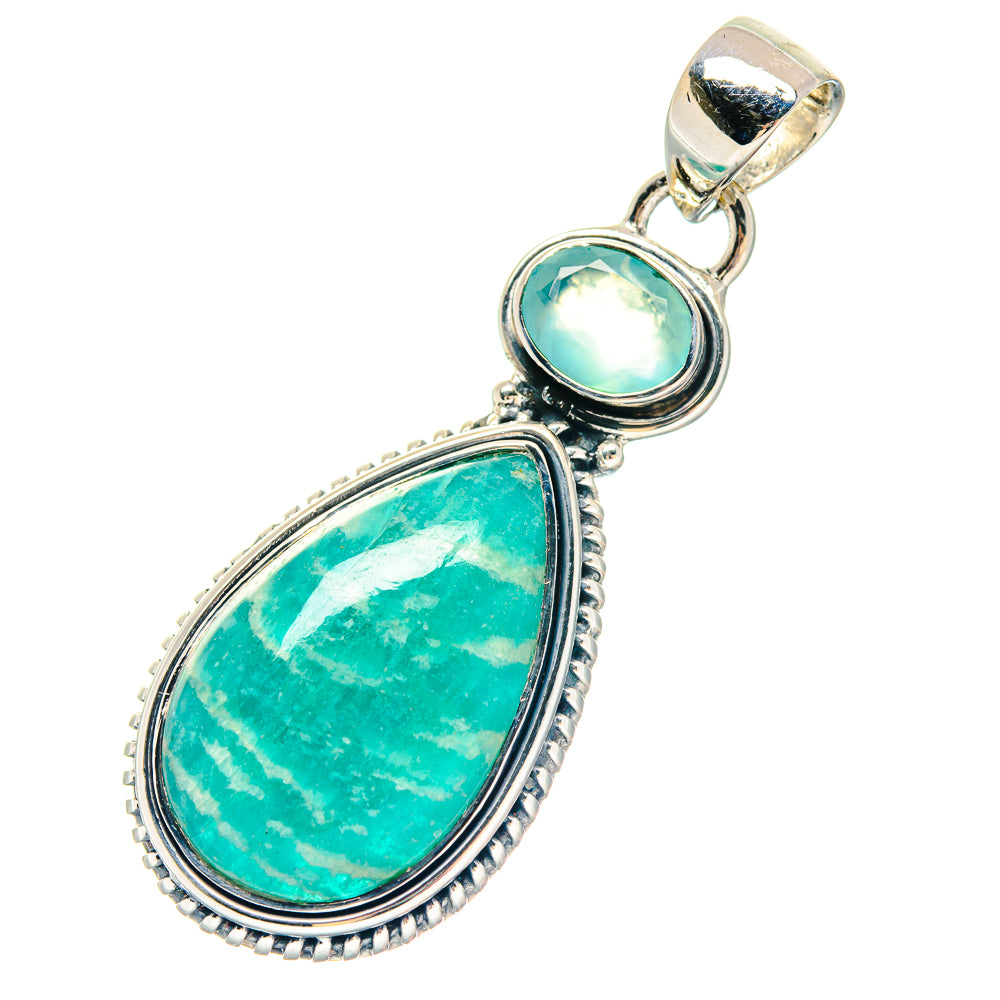 Amazonite Pendants handcrafted by Ana Silver Co - PD19713