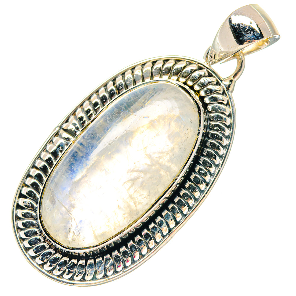 Rainbow Moonstone Pendants handcrafted by Ana Silver Co - PD19770