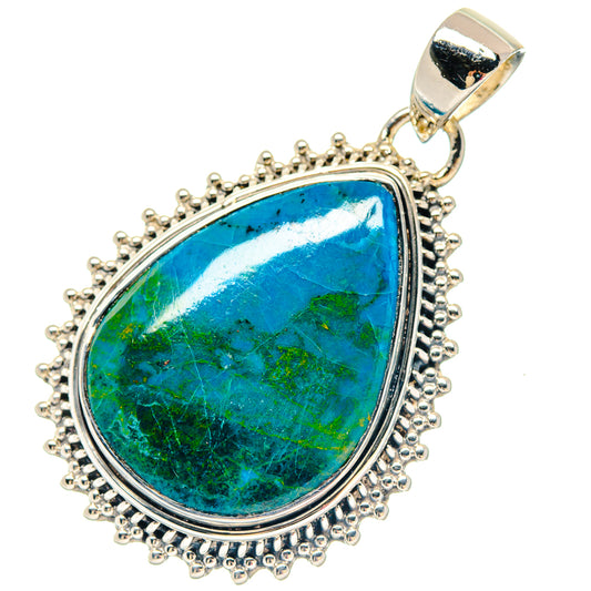 Chrysocolla Pendants handcrafted by Ana Silver Co - PD19777