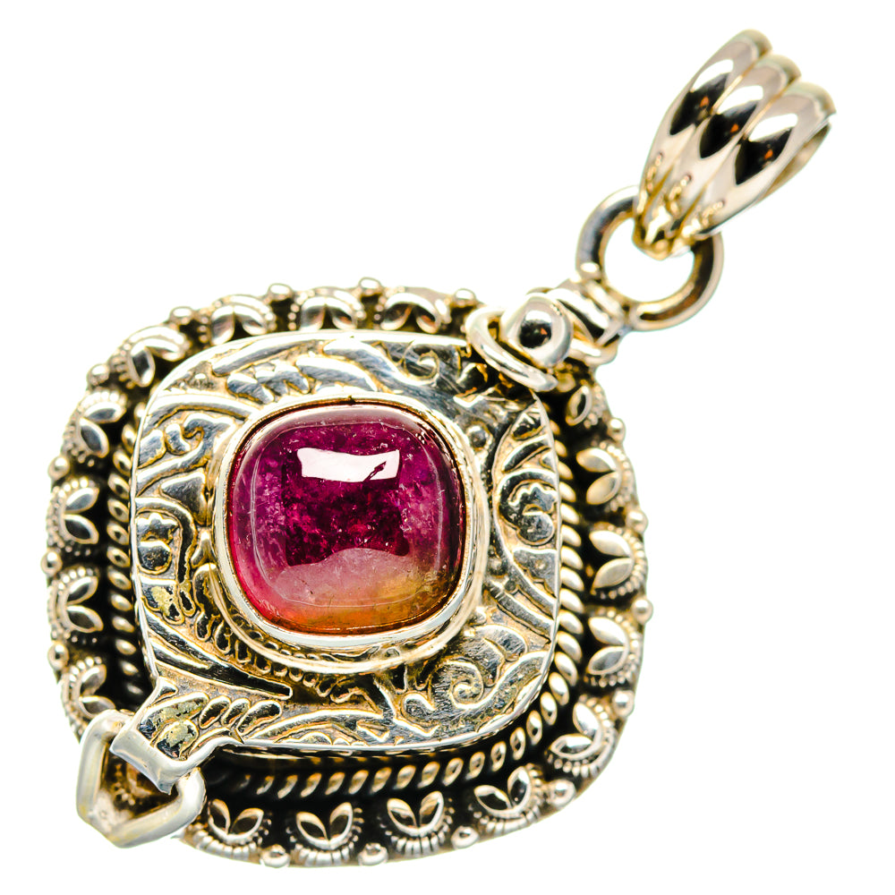 Pink Tourmaline Pendants handcrafted by Ana Silver Co - PD19845