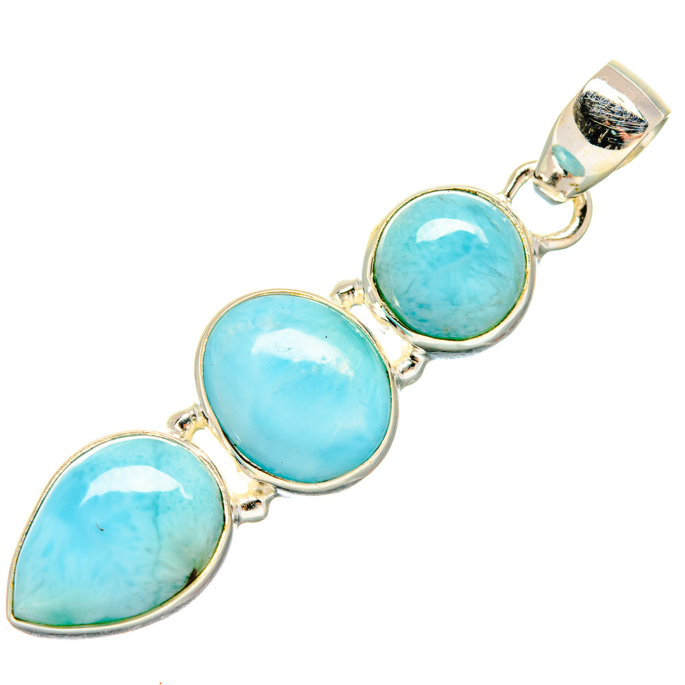 Larimar Pendants handcrafted by Ana Silver Co - PD20022