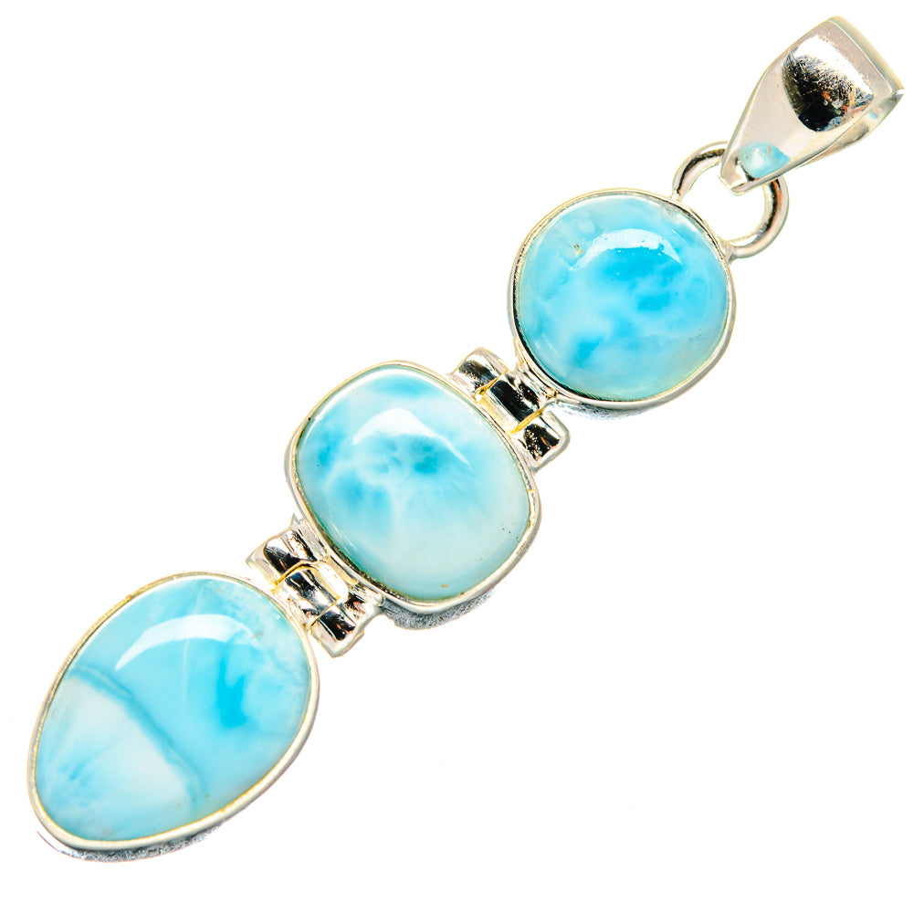 Larimar Pendants handcrafted by Ana Silver Co - PD20023