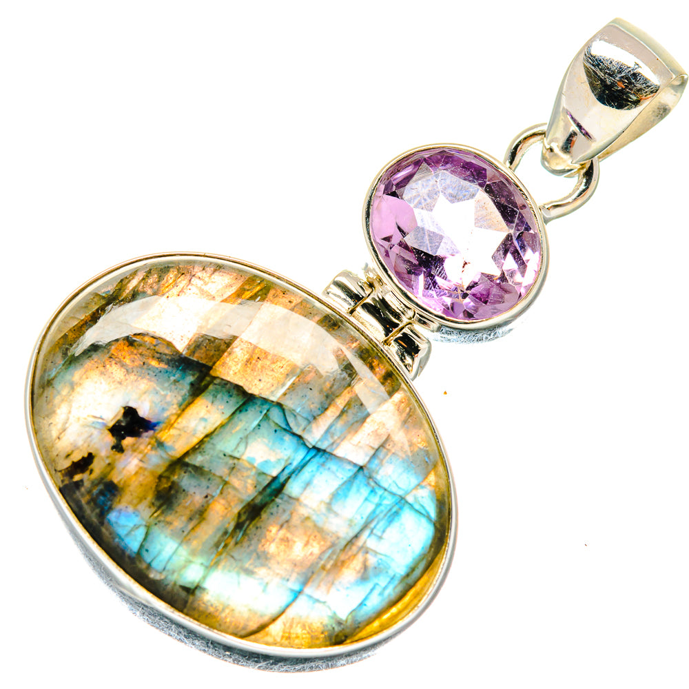 Labradorite Pendants handcrafted by Ana Silver Co - PD20073