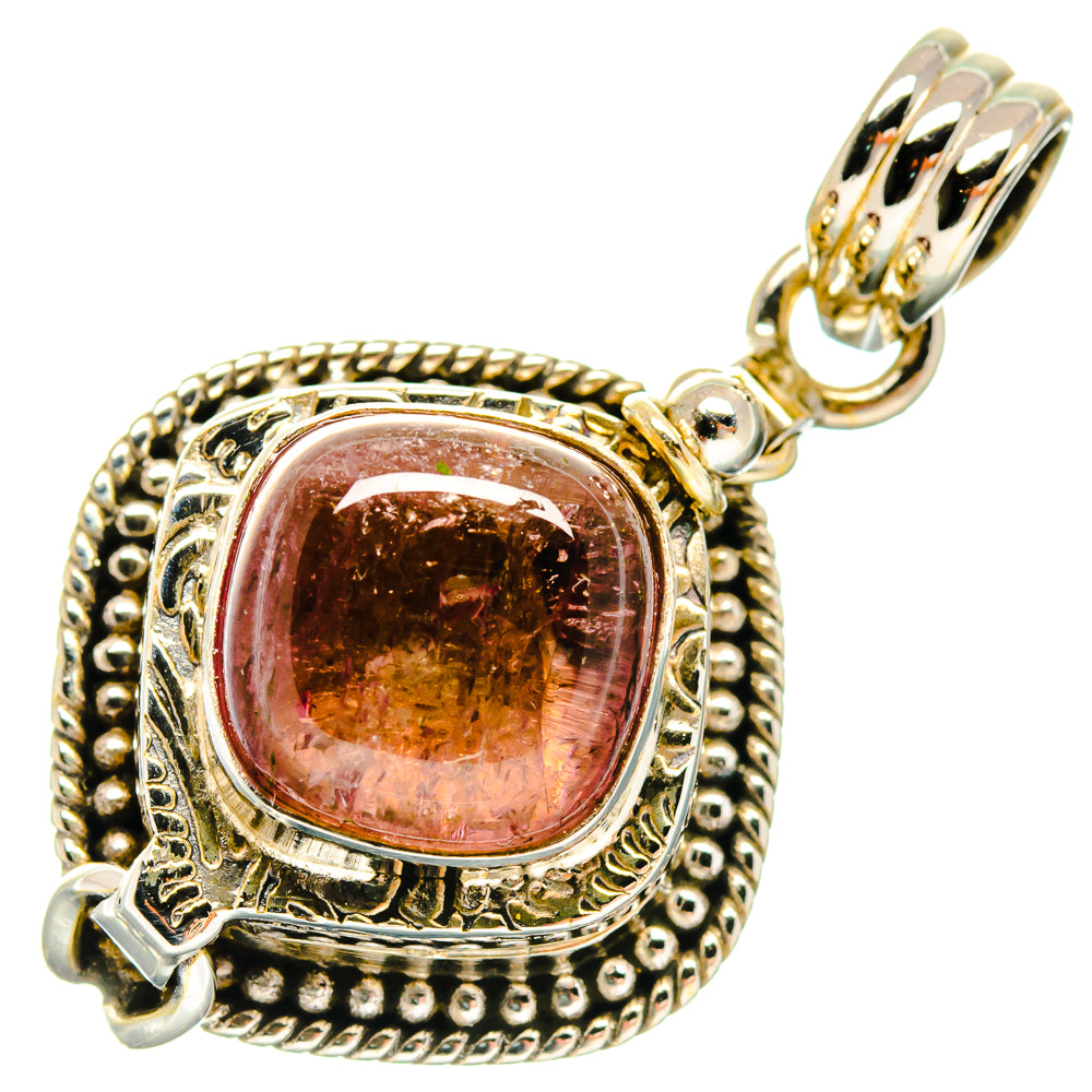 Pink Tourmaline Pendants handcrafted by Ana Silver Co - PD20116
