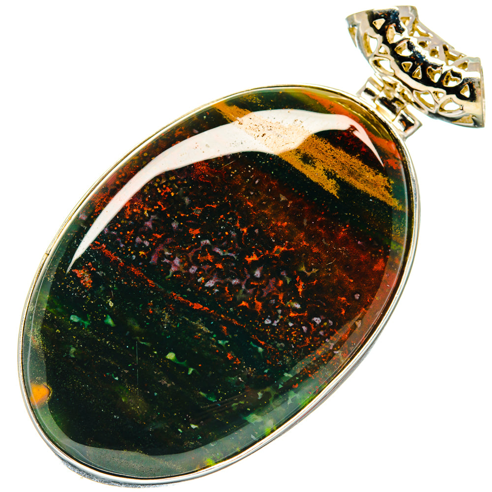 Bloodstone Pendants handcrafted by Ana Silver Co - PD20145