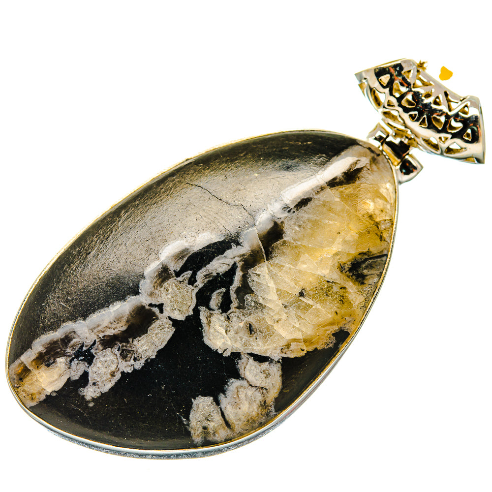 Chrysanthemum Stone Pendants handcrafted by Ana Silver Co - PD20187