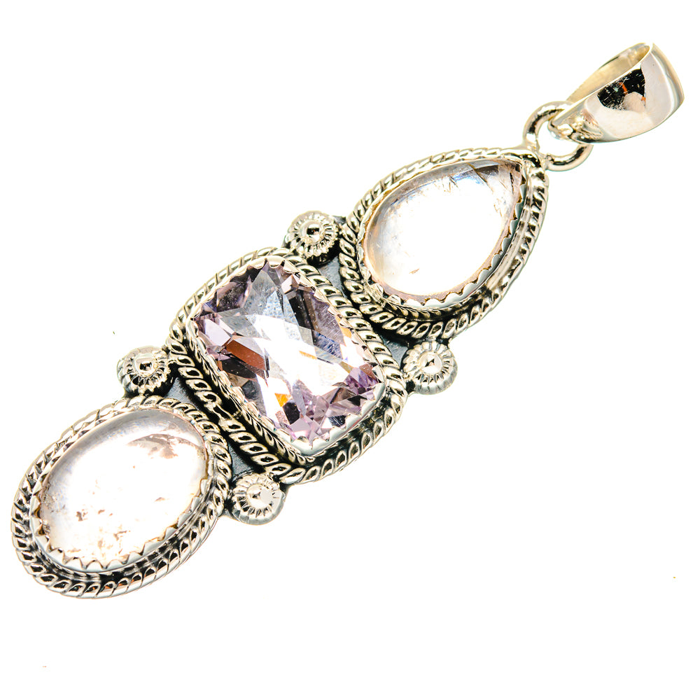 Rainbow Moonstone Pendants handcrafted by Ana Silver Co - PD20270