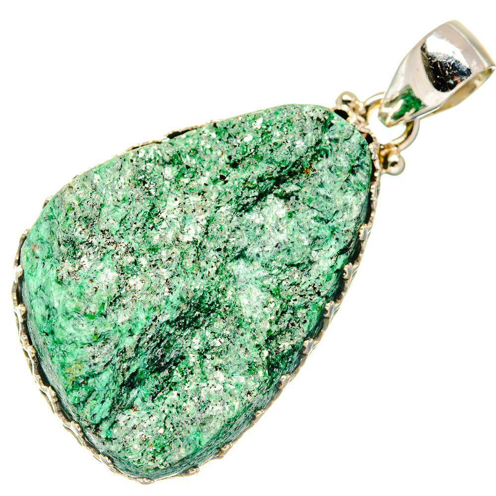Chrysoprase Pendants handcrafted by Ana Silver Co - PD20298 - Photo 2