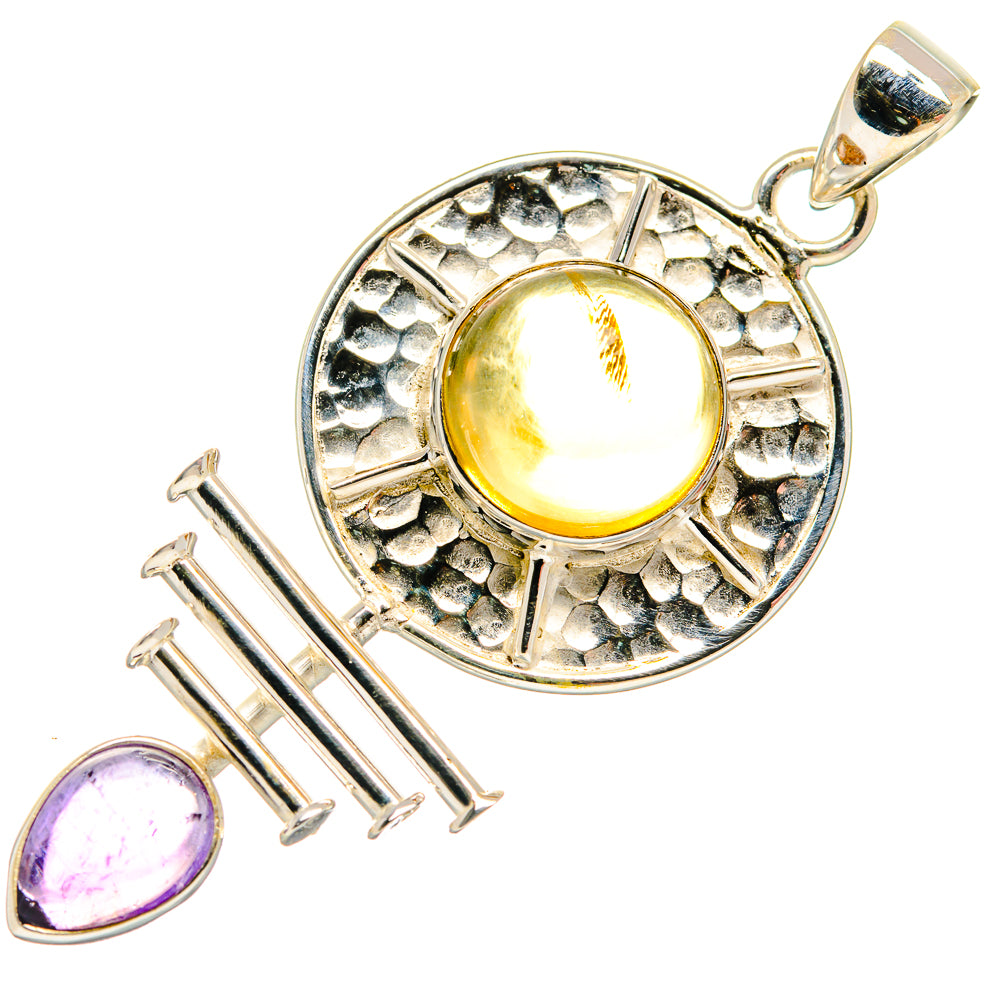 Citrine Pendants handcrafted by Ana Silver Co - PD20439