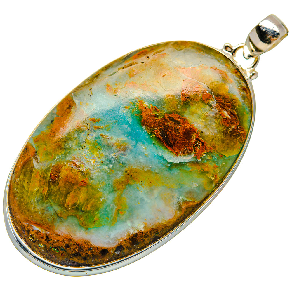 Peruvian Opal Pendants handcrafted by Ana Silver Co - PD20440