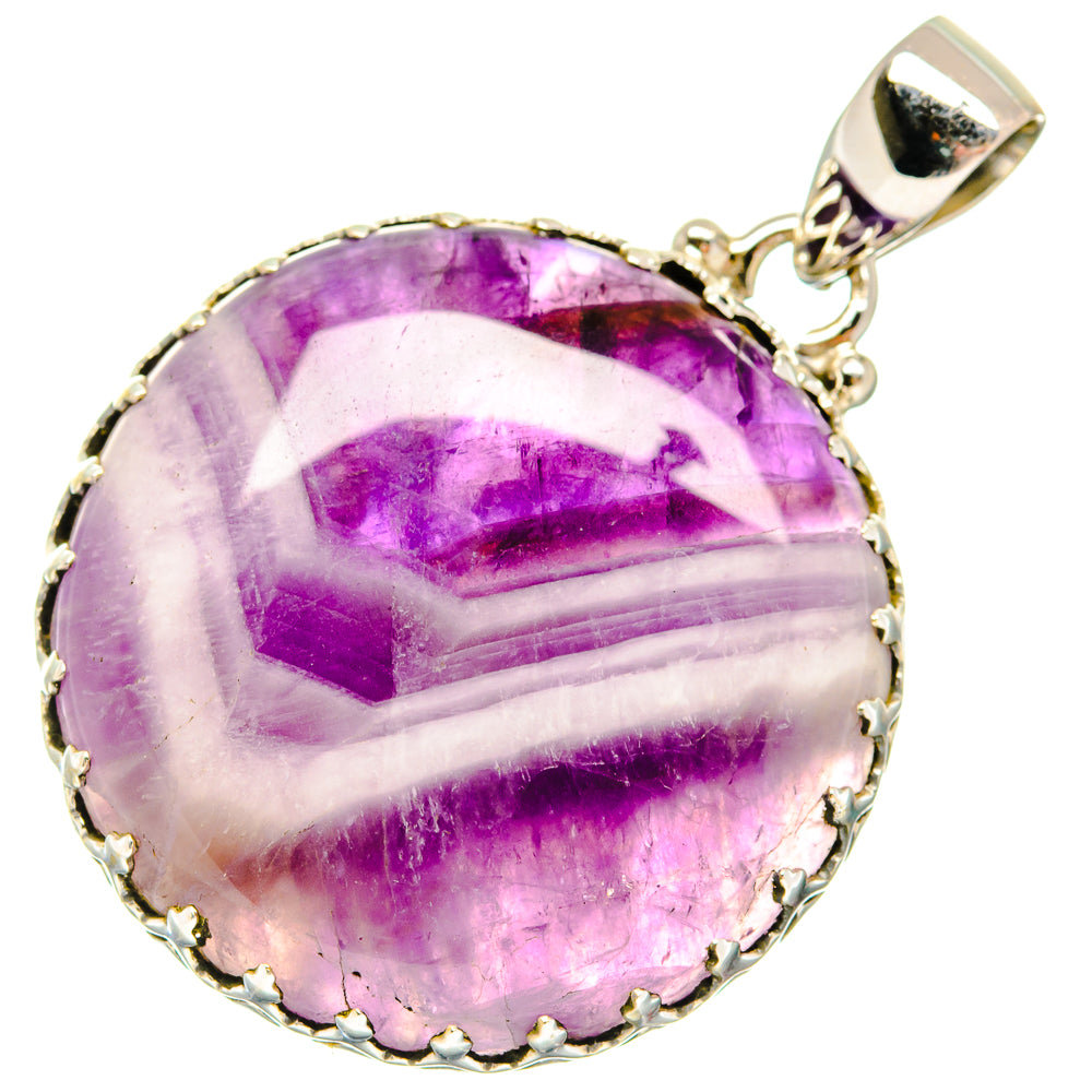 Chevron Amethyst Pendants handcrafted by Ana Silver Co - PD20493