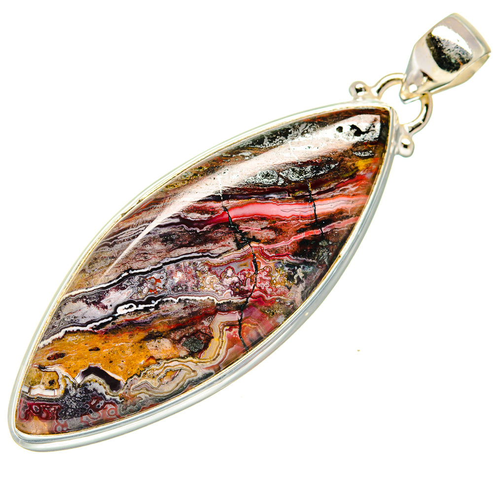 Crazy Lace Agate Pendants handcrafted by Ana Silver Co - PD20537