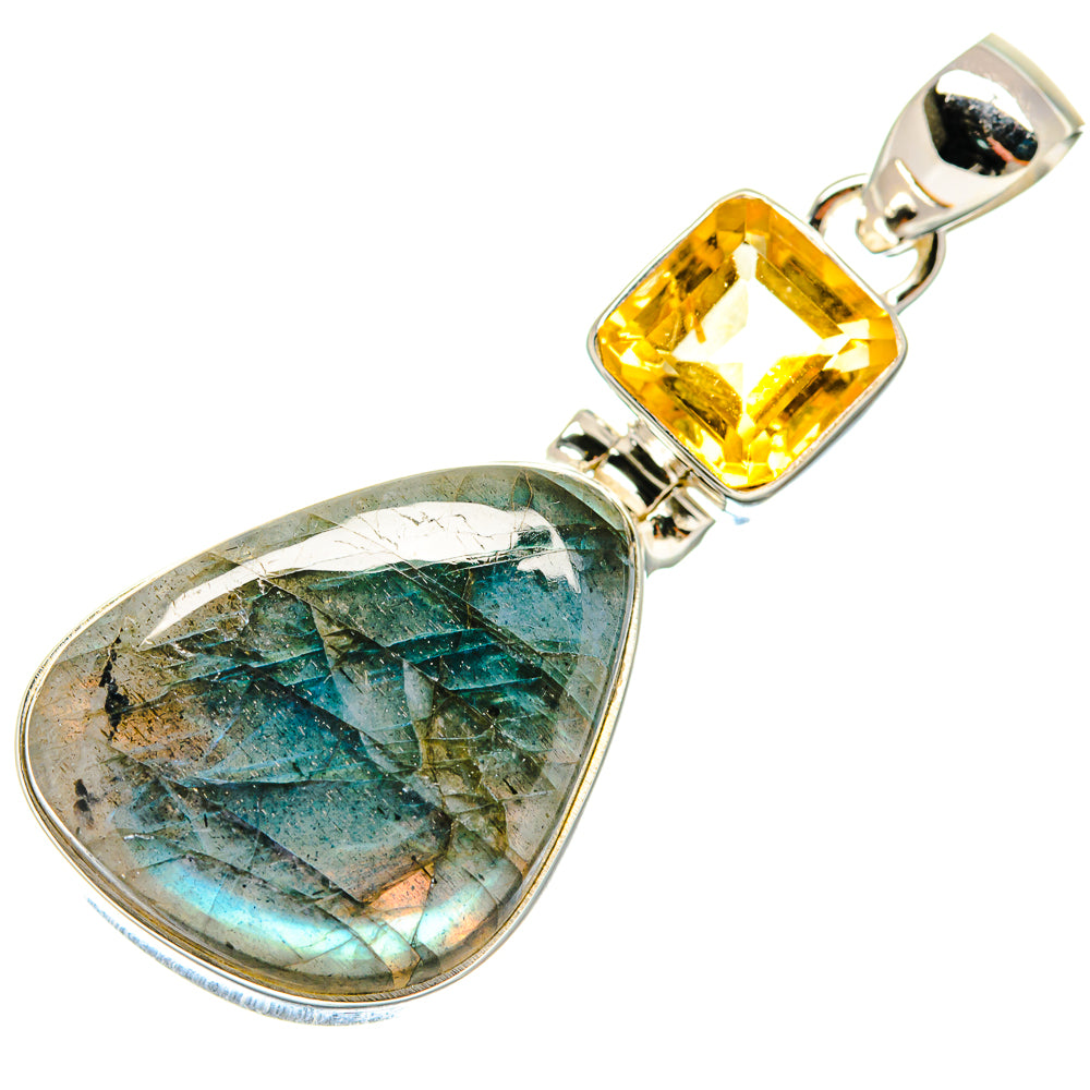 Labradorite Pendants handcrafted by Ana Silver Co - PD20559