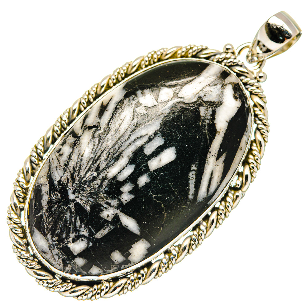 Chrysanthemum Stone Pendants handcrafted by Ana Silver Co - PD20568
