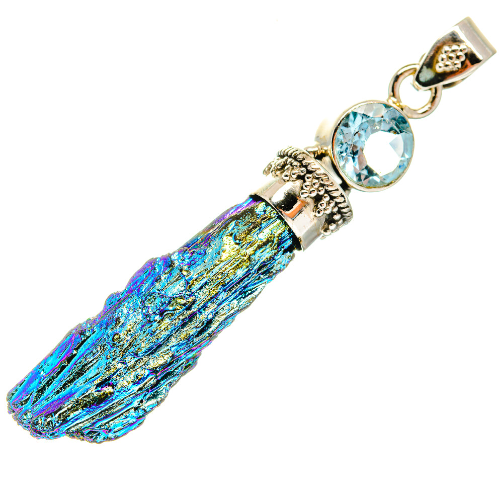 Titanium Sunshine Druzy Pendants handcrafted by Ana Silver Co - PD20607