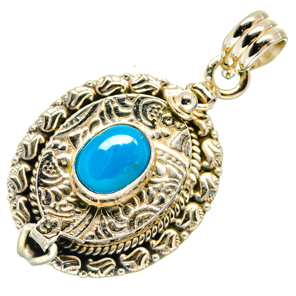 Chrysocolla Pendants handcrafted by Ana Silver Co - PD20629 - Photo 2