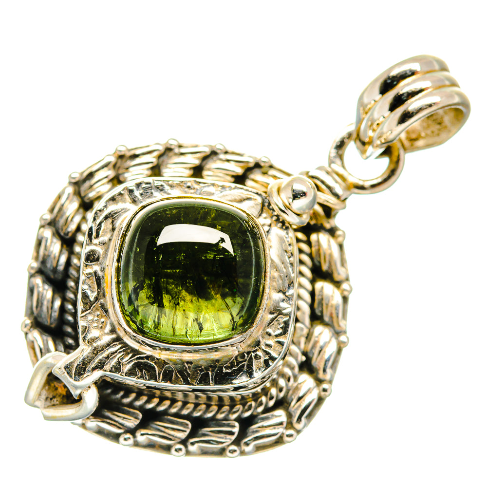 Green Tourmaline Pendants handcrafted by Ana Silver Co - PD20630