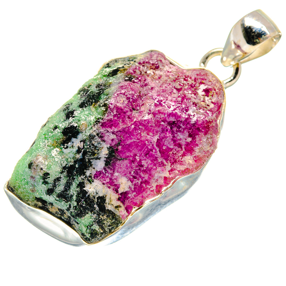 Ruby Zoisite Pendants handcrafted by Ana Silver Co - PD20713