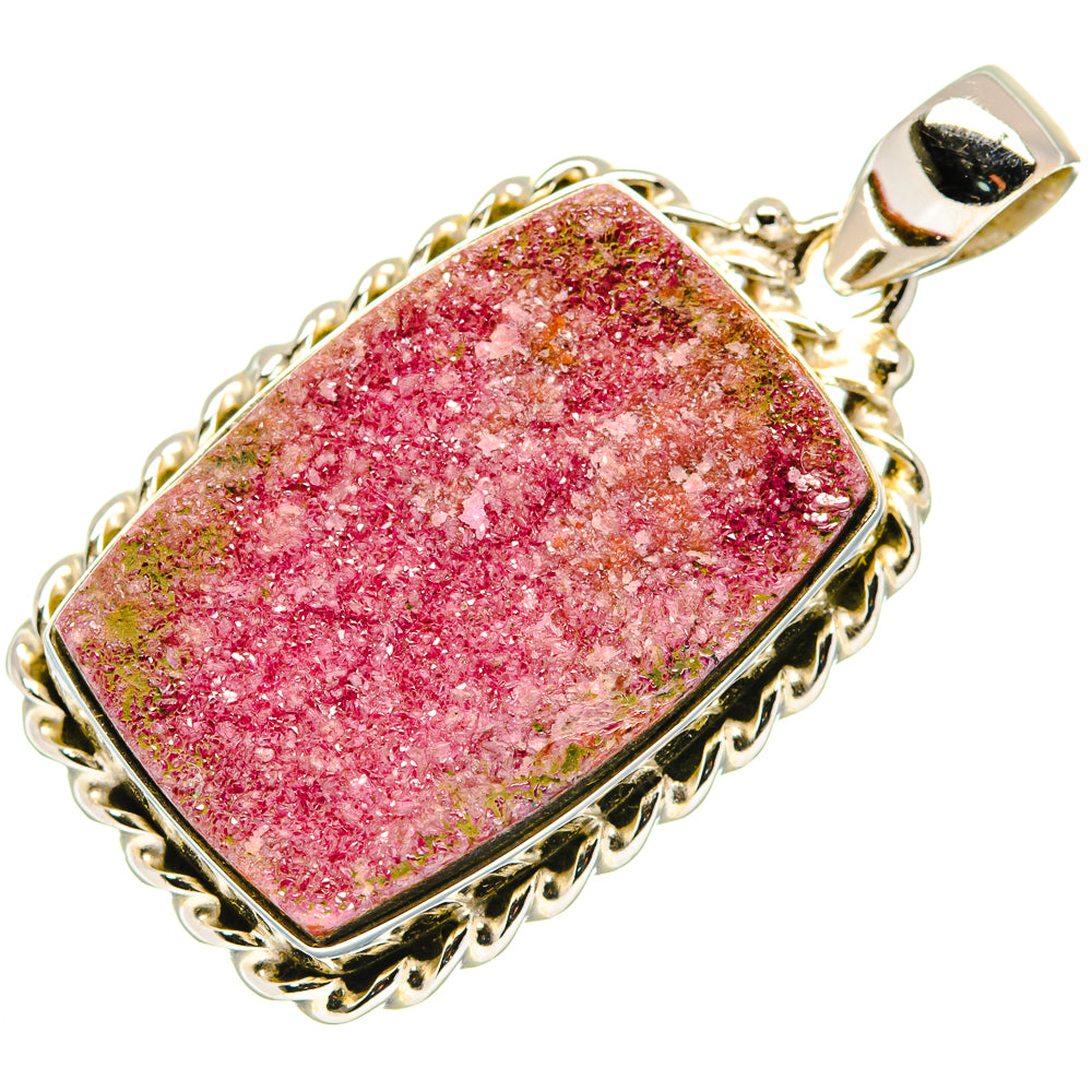 Cobalto Calcite Druzy Pendants handcrafted by Ana Silver Co - PD20735