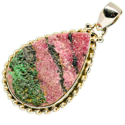 Cobalto Calcite Druzy Pendants handcrafted by Ana Silver Co - PD20736
