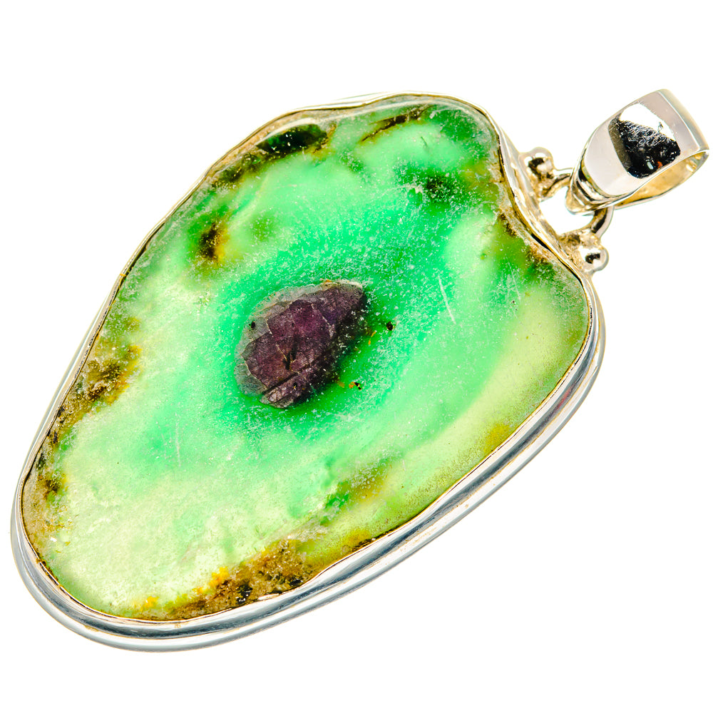Ruby Fuchsite Pendants handcrafted by Ana Silver Co - PD20805
