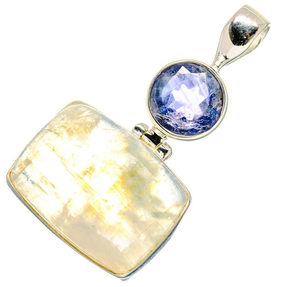Rainbow Moonstone Pendants handcrafted by Ana Silver Co - PD20850