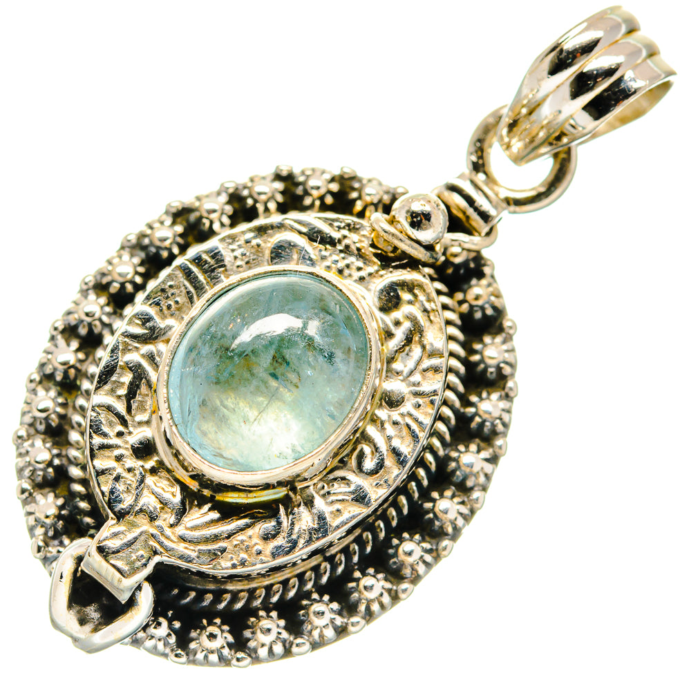 Aquamarine Pendants handcrafted by Ana Silver Co - PD20889