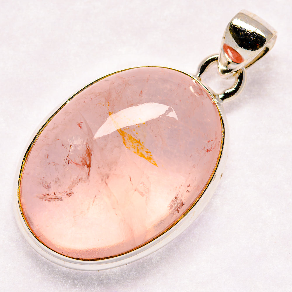 Rose Quartz Pendants handcrafted by Ana Silver Co - PD20895 - Photo 2