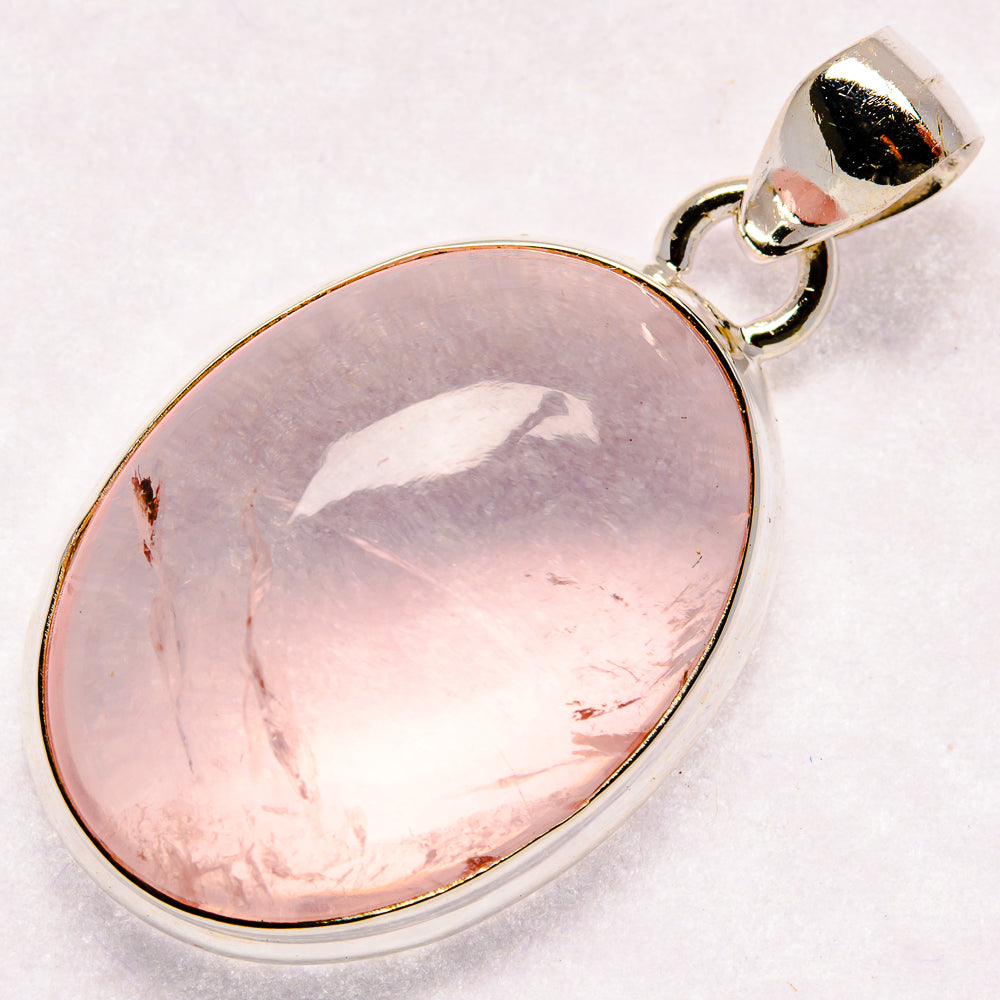 Rose Quartz Pendants handcrafted by Ana Silver Co - PD20905 - Photo 2