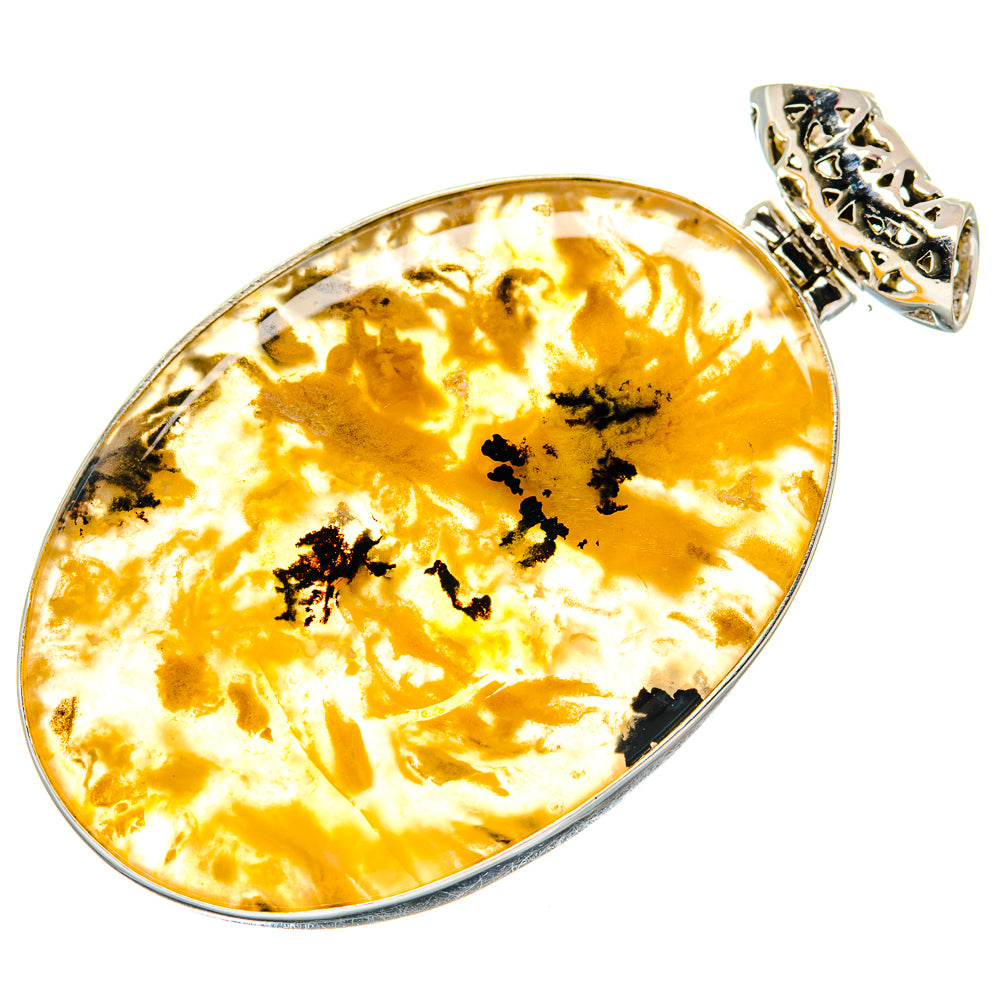 Plume Agate Pendants handcrafted by Ana Silver Co - PD20989