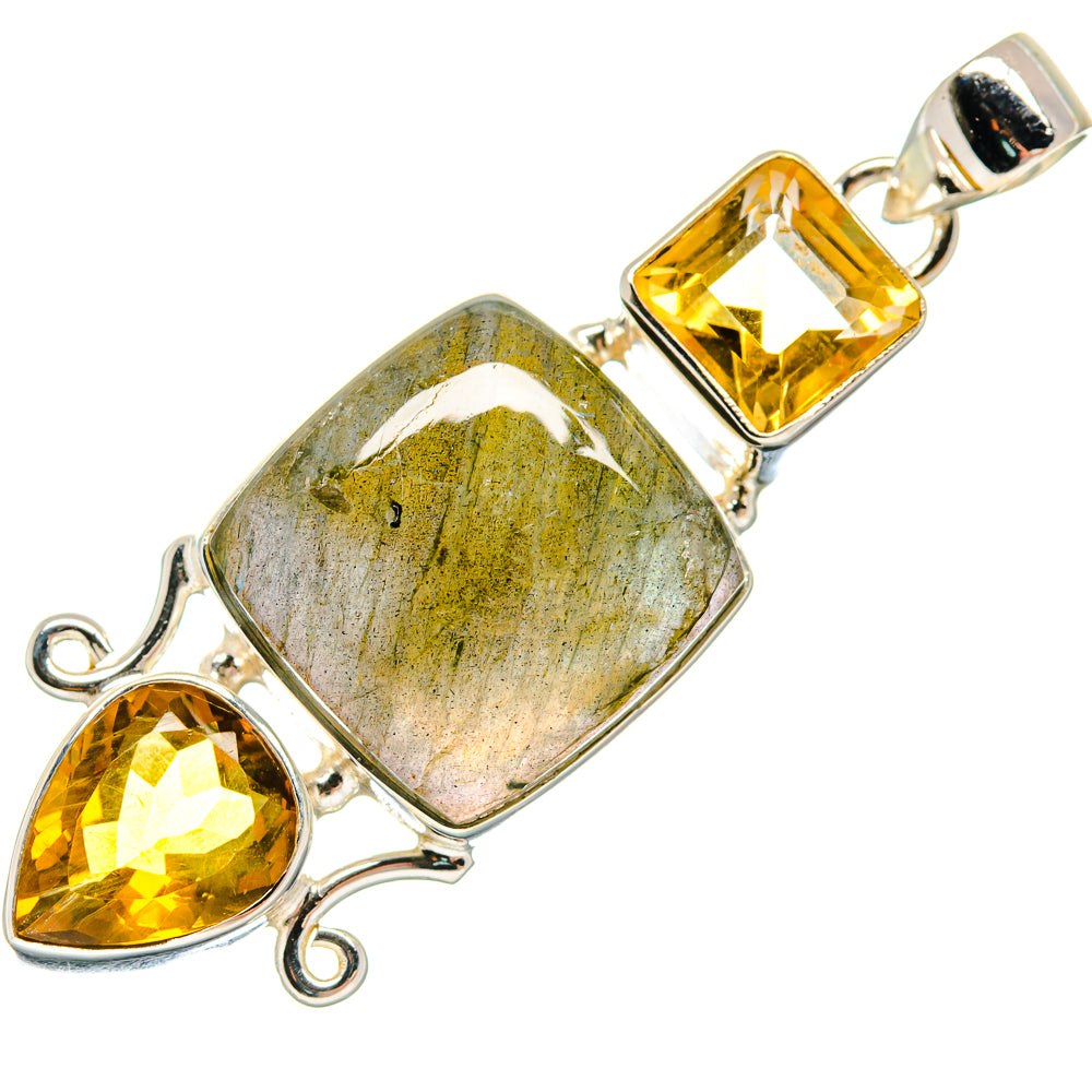 Labradorite Pendants handcrafted by Ana Silver Co - PD21042
