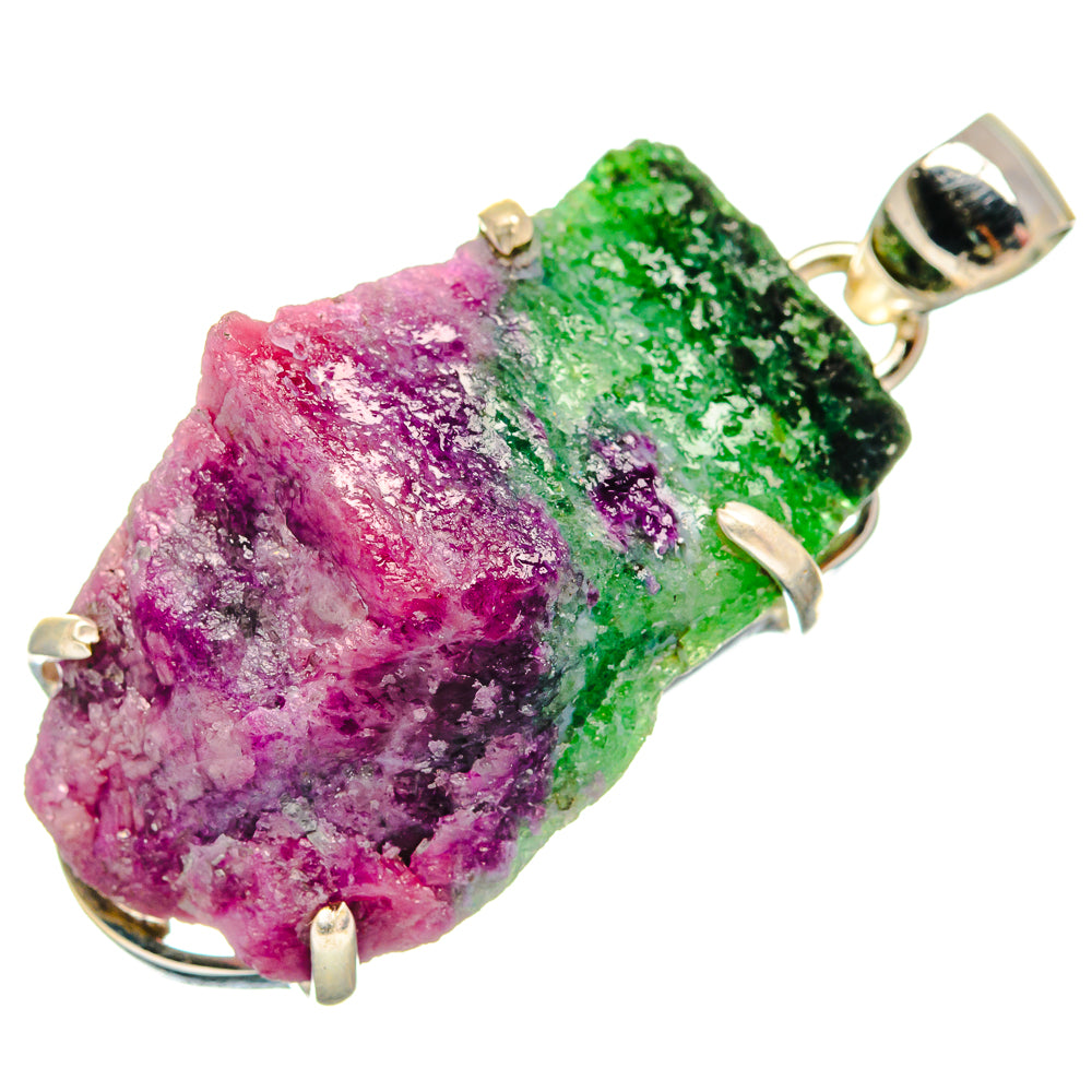 Ruby Zoisite Pendants handcrafted by Ana Silver Co - PD21113