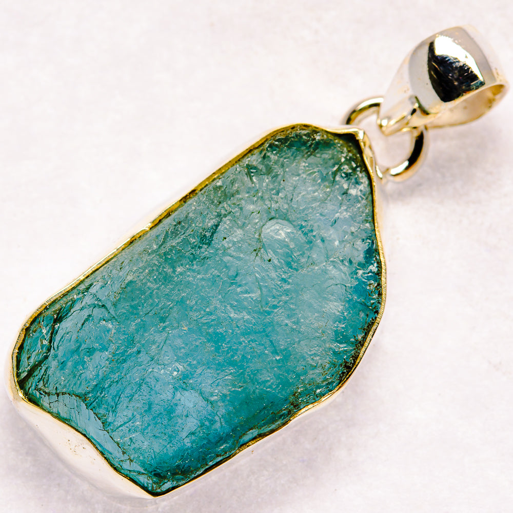 Aquamarine Pendants handcrafted by Ana Silver Co - PD21125