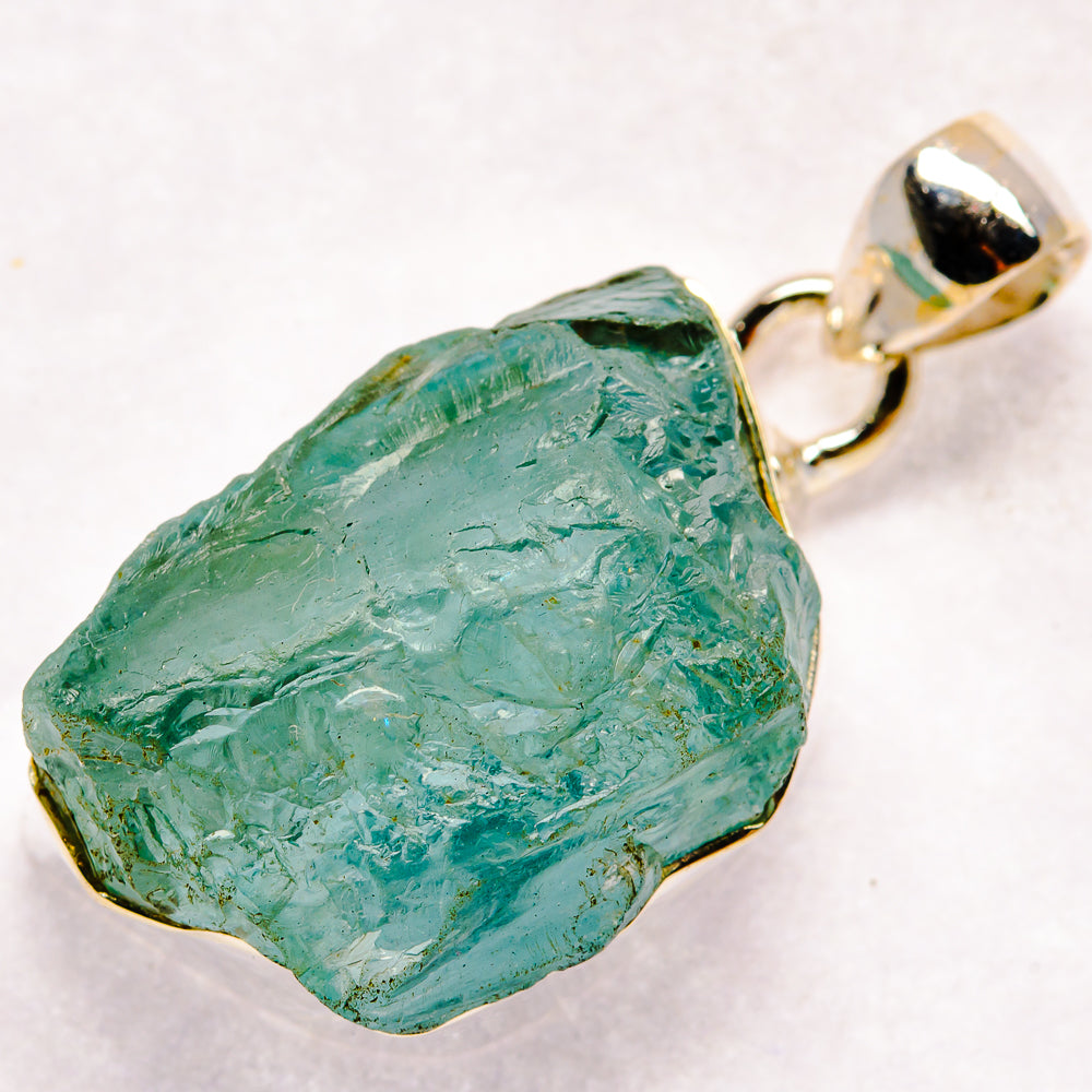 Aquamarine Pendants handcrafted by Ana Silver Co - PD21126