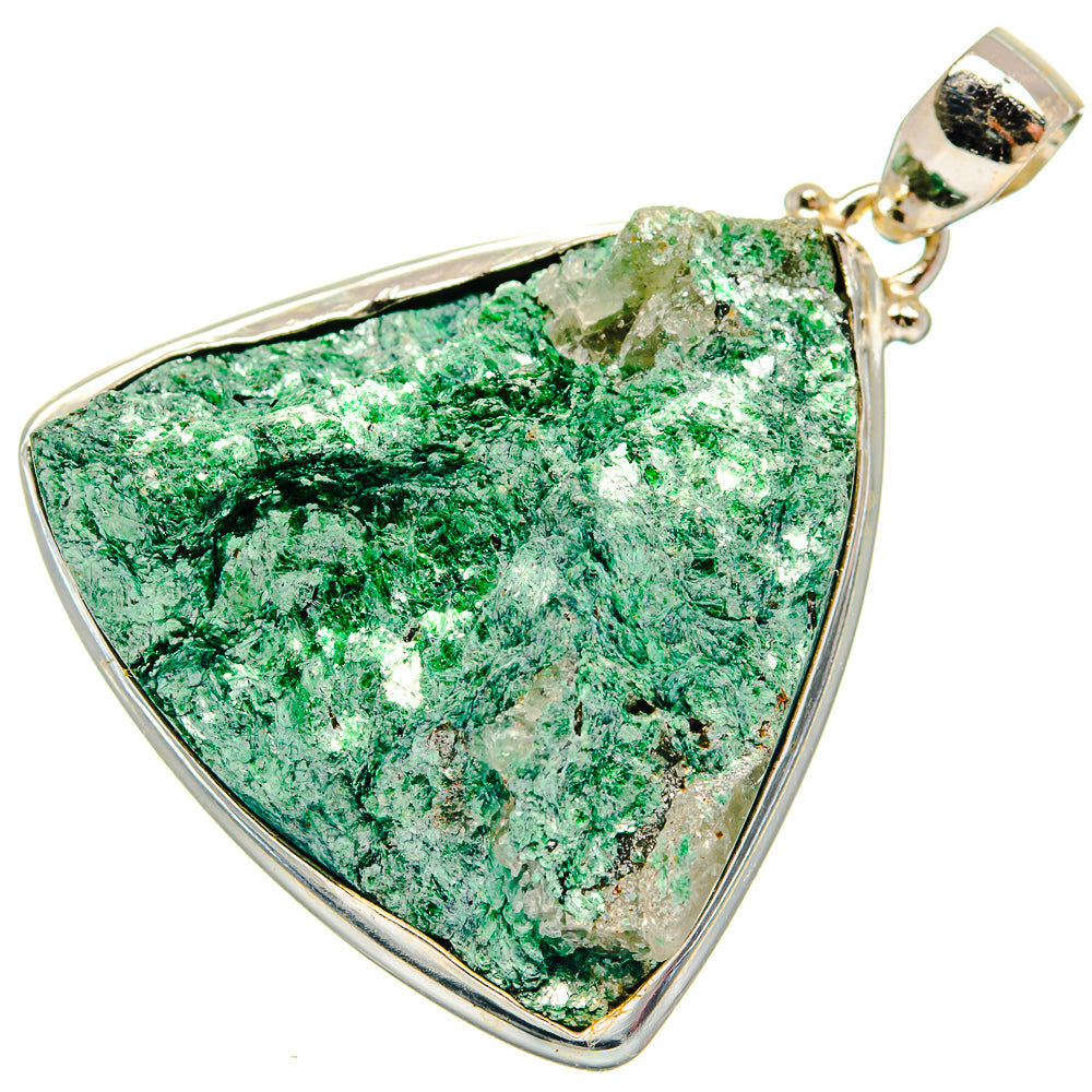 Green Fuchsite Pendants handcrafted by Ana Silver Co - PD21130