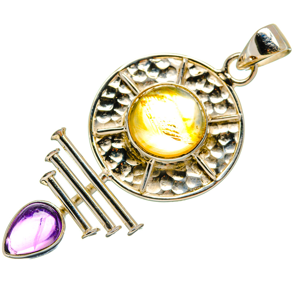 Citrine Pendants handcrafted by Ana Silver Co - PD21197