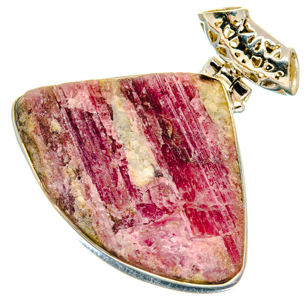 Pink Tourmaline In Quartz Pendants handcrafted by Ana Silver Co - PD21232