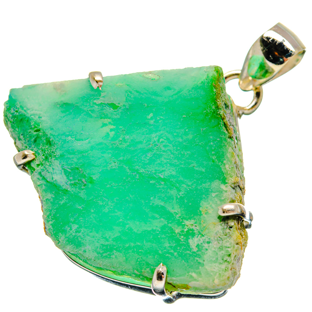 Chrysoprase Pendants handcrafted by Ana Silver Co - PD21247 - Photo 2