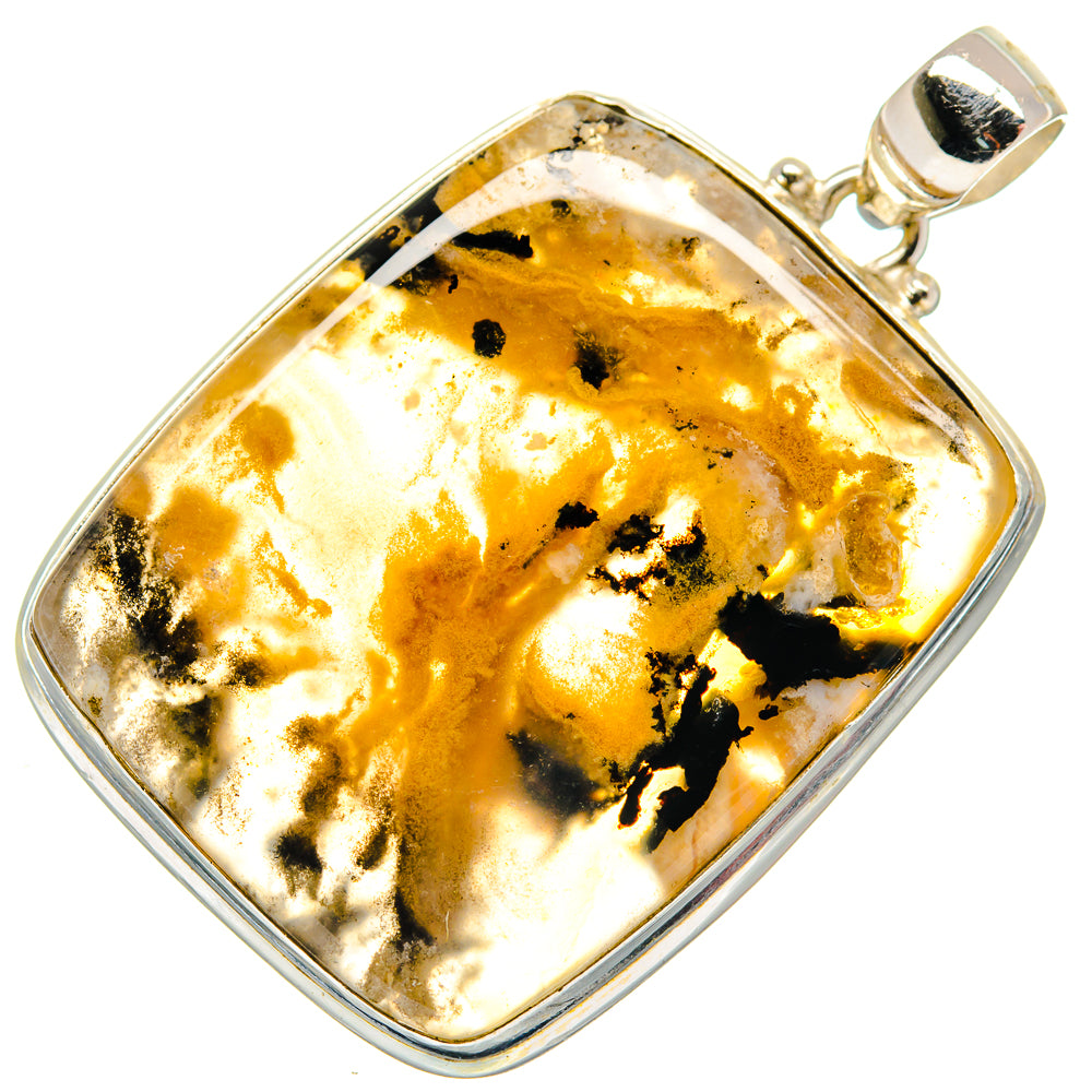 Plume Agate Pendants handcrafted by Ana Silver Co - PD21278