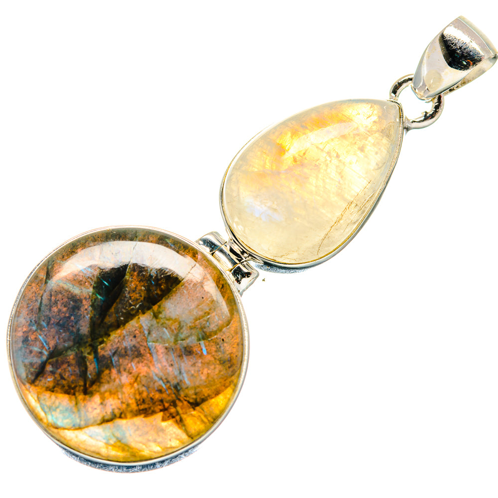 Labradorite Pendants handcrafted by Ana Silver Co - PD21340