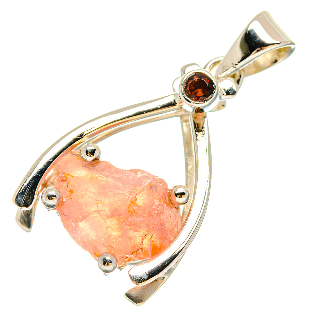 Morganite Pendants handcrafted by Ana Silver Co - PD21424