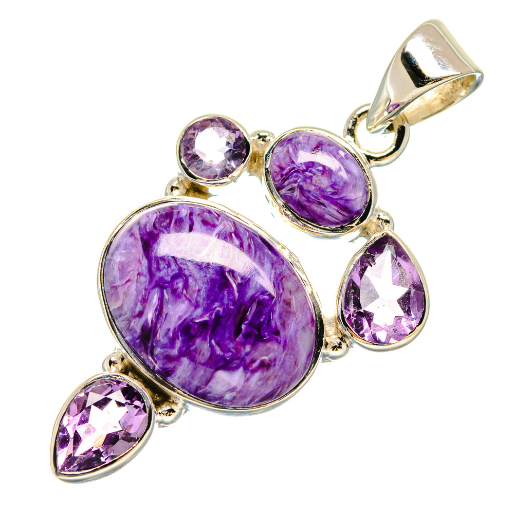 Charorite Pendants handcrafted by Ana Silver Co - PD21429