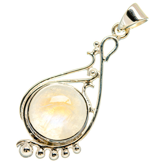 Rainbow Moonstone Pendants handcrafted by Ana Silver Co - PD21472