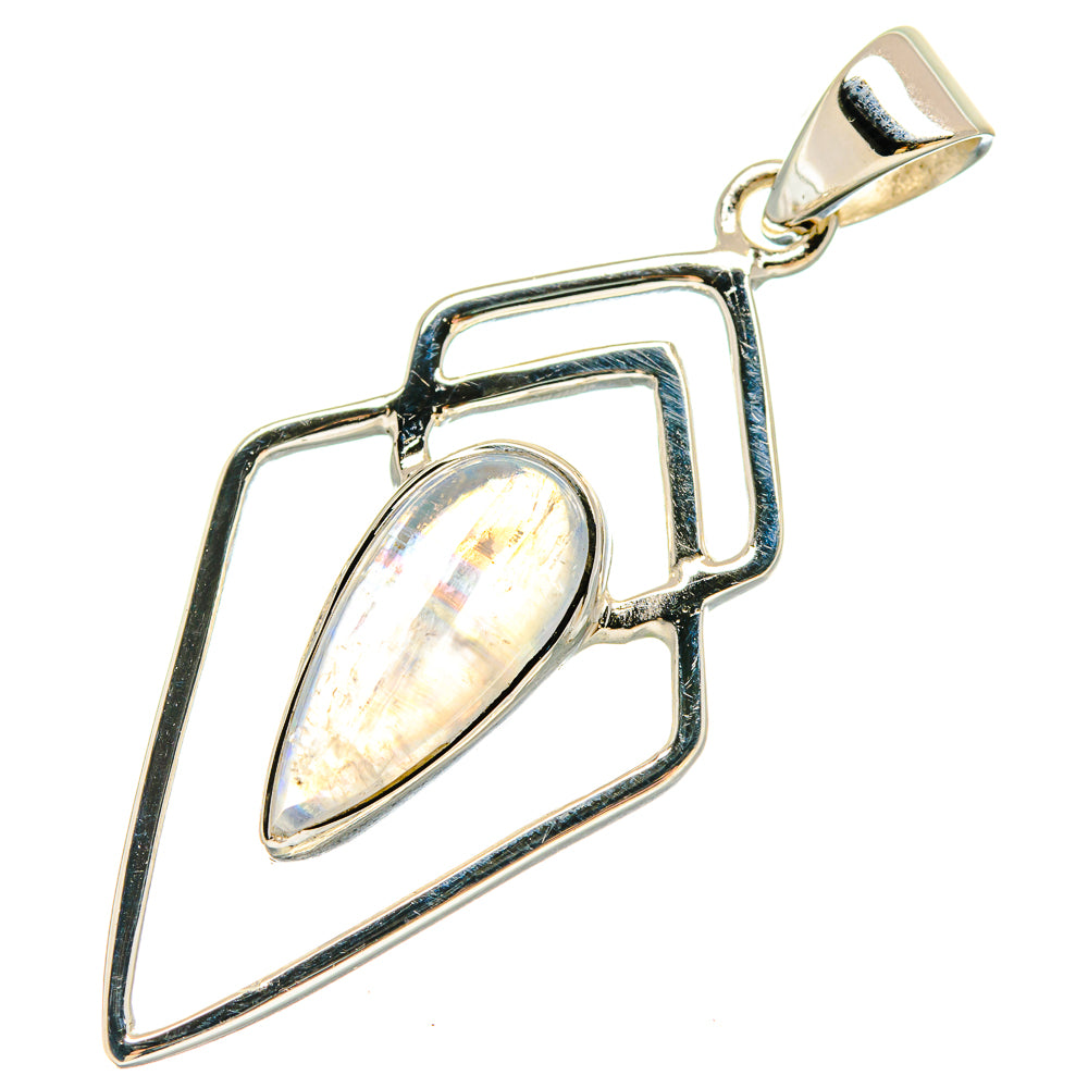 Rainbow Moonstone Pendants handcrafted by Ana Silver Co - PD21474