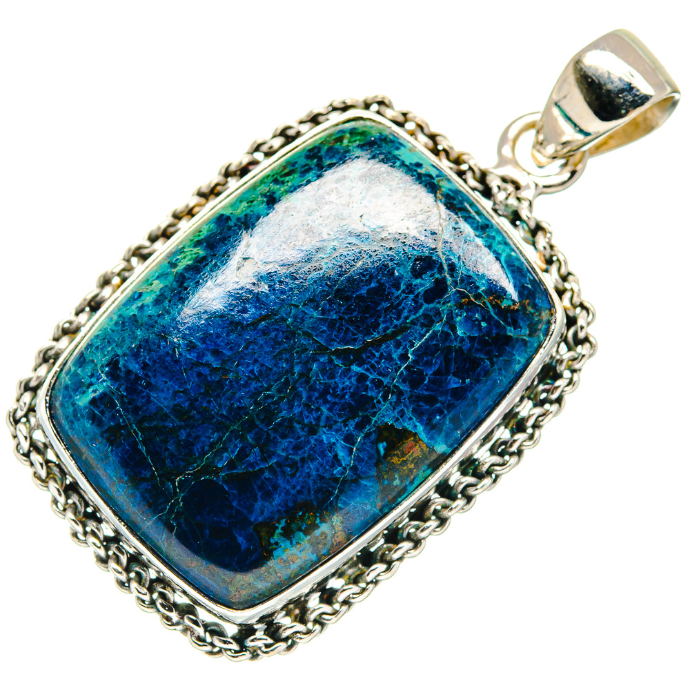 Azurite Pendants handcrafted by Ana Silver Co - PD21495