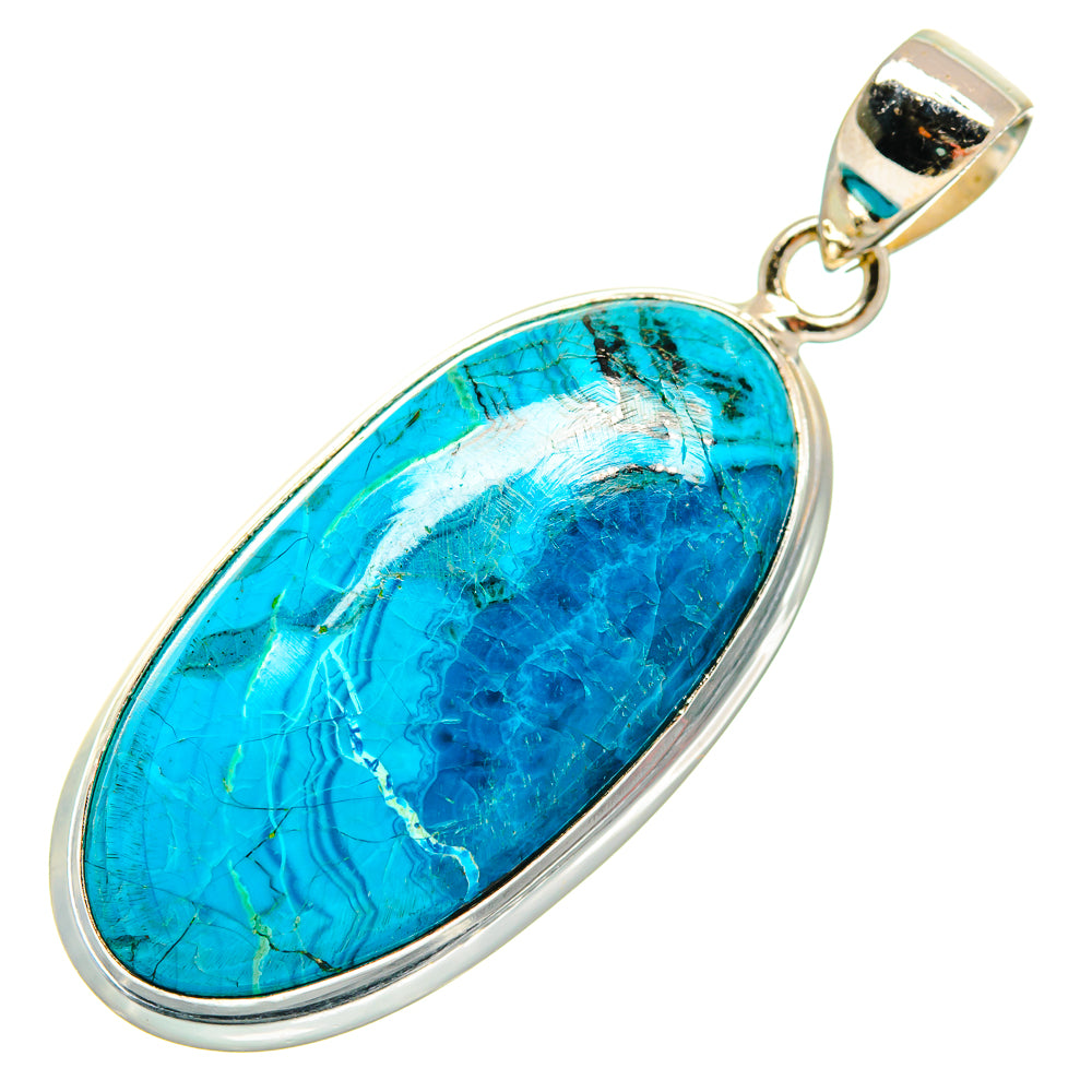 Chrysocolla Pendants handcrafted by Ana Silver Co - PD21618
